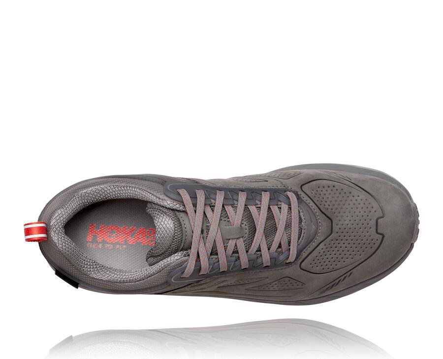 Hoka Australia One One Challenger Low GORE-TEX - Mens Trail Shoes Grey - UIEDN-9743